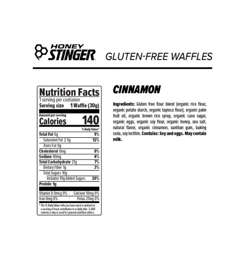 Honey Stinger Organic Cinnamon Waffle (16x1 OZ) Honey Stinger Organic Cinnamon Waffle (16x1 OZ)