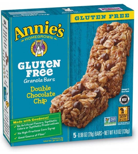 Annie's Chewy Gluten Free Granola Bars Double Chocolate Chip (12x5 PK ) Annie's Chewy Gluten Free Granola Bars Double Chocolate Chip (12x5 PK )