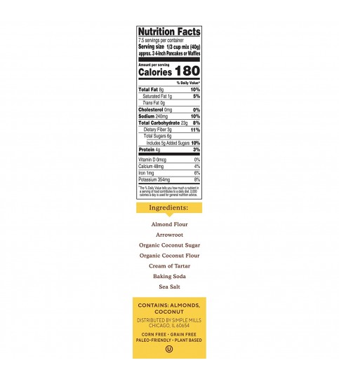 Simple Mills Sim Pancake & Waffle Mix (6X10.7 OZ) Simple Mills Sim Pancake & Waffle Mix (6X10.7 OZ)