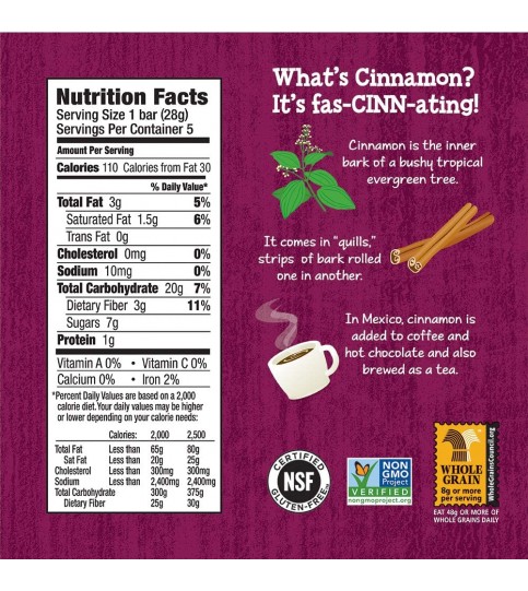 Annie's Chewy Gluten Free Granola Bars Oatmeal Cookie (12x5 PK )