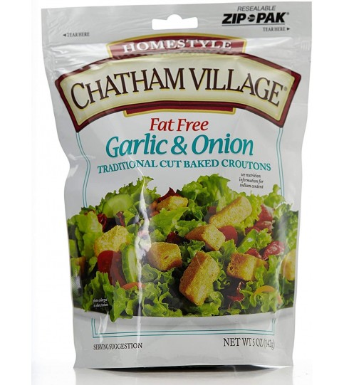Chatham Village Croutons Garlic & Onion (12x5Oz) Chatham Village Croutons Garlic & Onion (12x5Oz)