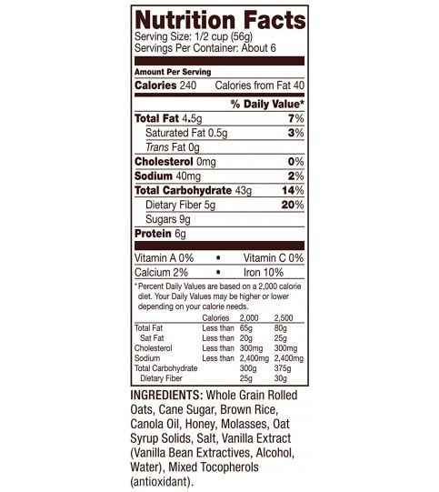 Bob's Red Mill Honey Oat Granola (1x25LB )