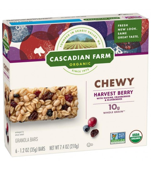 Cascadian Farms Harvest Berry Granola Bar (12x7.4 Oz) Cascadian Farms Harvest Berry Granola Bar (12x7.4 Oz)