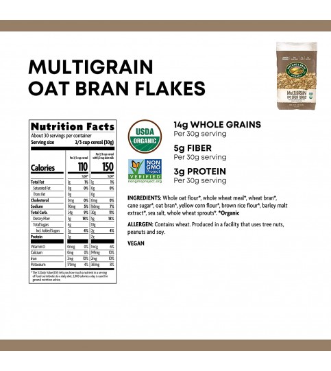 Nature's Path Multigrain Flake Cereal (6x32 Oz) Nature's Path Multigrain Flake Cereal (6x32 Oz)