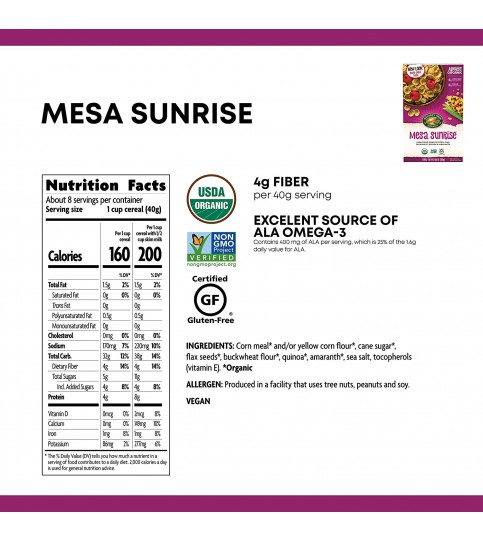 Nature's Path Mesa Sunrise F Cereal (12x10.6 Oz) Nature's Path Mesa Sunrise F Cereal (12x10.6 Oz)