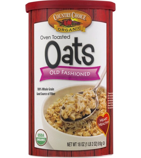 Country Choice Organic Oven Toasted Old Fashioned Oats (6x18 OZ) Country Choice Organic Oven Toasted Old Fashioned Oats (6x18 OZ)