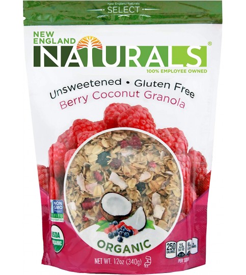 New England Naturals Berry Coconut Granola Uns (6x12OZ ) New England Naturals Berry Coconut Granola Uns (6x12OZ )