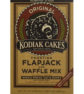 Kodiak Cakes Whole Wheat Honey Oat Flapjack/Waffle Mix (6x24 Oz)
