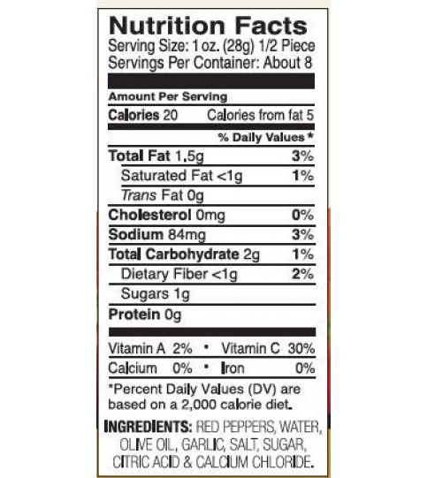 De Lallo Roasted Red Peppers With Garlic (12x12Oz) De Lallo Roasted Red Peppers With Garlic (12x12Oz)