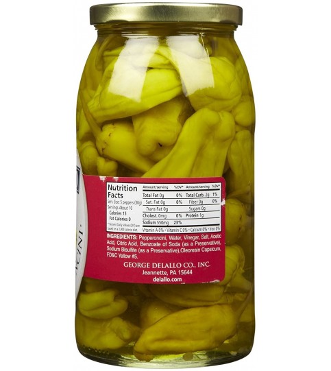 De Lallo Hot Pepperoncini (6x25.5Oz) De Lallo Hot Pepperoncini (6x25.5Oz)
