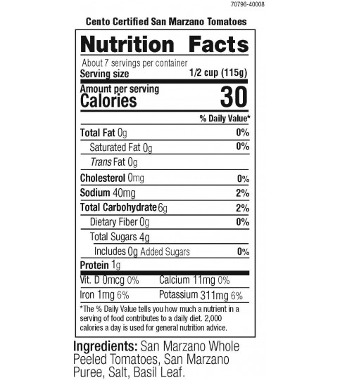 Cento San Mar Italian Tomato (12x28OZ ) Cento San Mar Italian Tomato (12x28OZ )