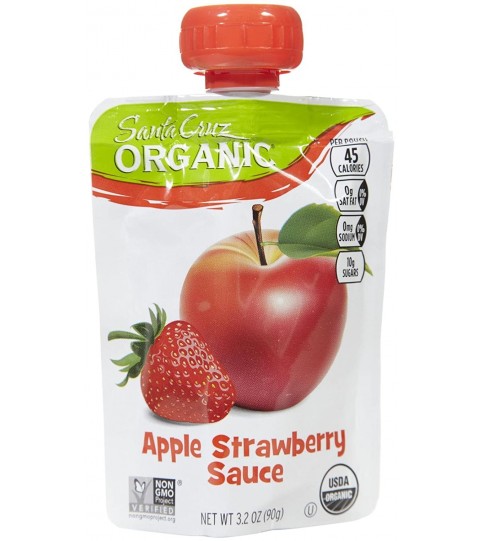 Santa Cruz Organic Apple Strawberry Sauce (6X4 Ct) Santa Cruz Organic Apple Strawberry Sauce (6X4 Ct)