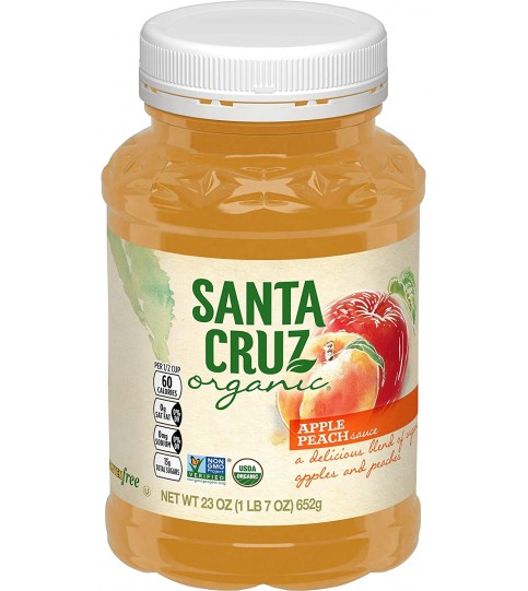 Santa Cruz Organics Apple Peach Sauce (12x23OZ ) Santa Cruz Organics Apple Peach Sauce (12x23OZ )