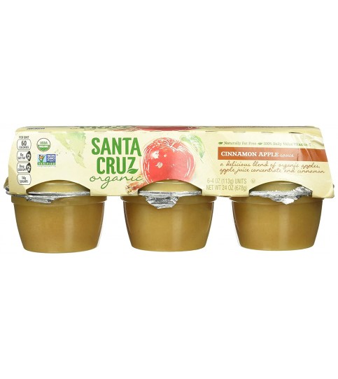 Santa Cruz Organic Cinnamon Applesauce (12x6x4 Oz) Santa Cruz Organic Cinnamon Applesauce (12x6x4 Oz)
