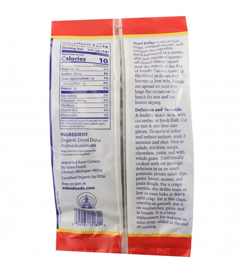 Eden Foods Og1 Dulce Whole Leaf (6x1.4Oz) Eden Foods Og1 Dulce Whole Leaf (6x1.4Oz)