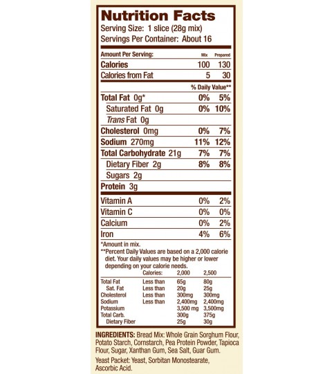 Bob's Red Mill Gluten Free Bread Mix (4x16 Oz)