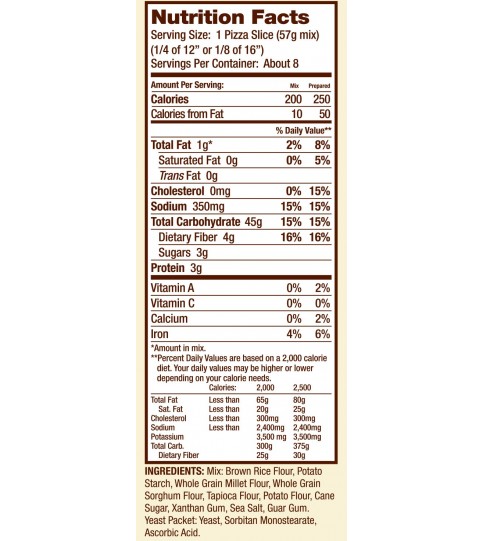 Bob's Red Mill Gluten Free Pizza Crust Mix, 16-ounce (Pack of 4)