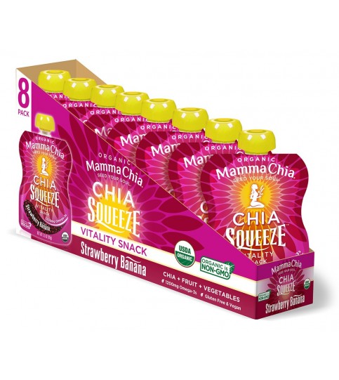 Mamma Chia Organic Chia Squeeze Strawberry Banana (16x3.5 OZ) Mamma Chia Organic Chia Squeeze Strawberry Banana (16x3.5 OZ)