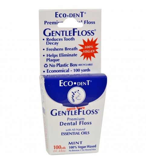 Eco-Dent Gentle Floss Dental Floss (6x100 YD) Eco-Dent Gentle Floss Dental Floss (6x100 YD)