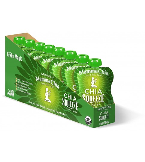 Mamma Chia Organic Green Magic Squeeze (16x3.5 OZ) Mamma Chia Organic Green Magic Squeeze (16x3.5 OZ)