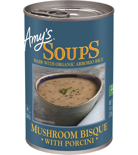 Amy's Mushroom Bisque w/Porcini (12x14OZ )